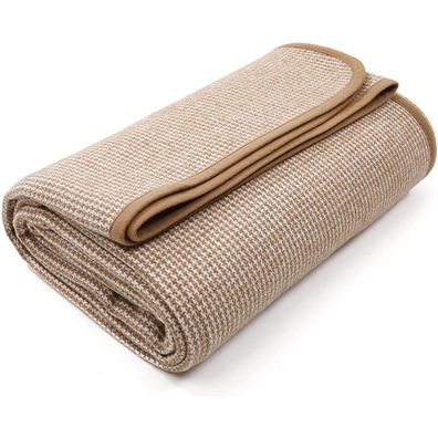 Acushla Merino Wolldecke, 160 x 200 cm, Warmes Gelb - Flauschig, Waschbar