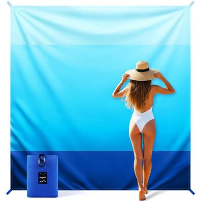 Siegvoll Stranddecke Sandfrei 220x215 cm - Ultraleicht, Windfest