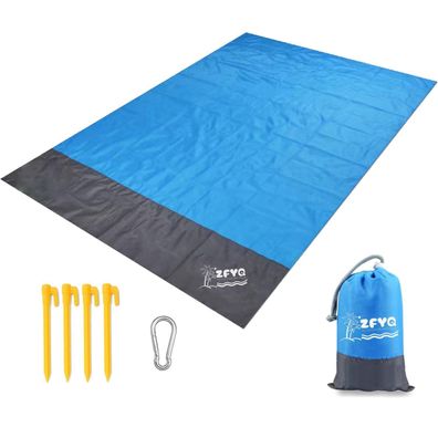 Picknickdecke 140 x 200 cm, wasserdicht und leicht, ideal für Strand, Camping