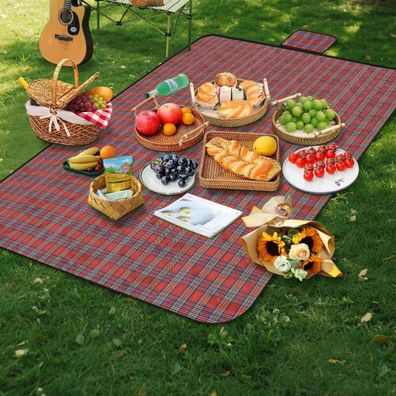 Alaoo Picknickdecke 150 x 200cm, wasserdicht, faltbar und tragbar, ideal für