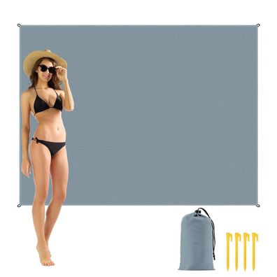 AYBUY Stranddecke Sandfrei, Ultraleicht & Wasserdicht, 200x140cm, Grau