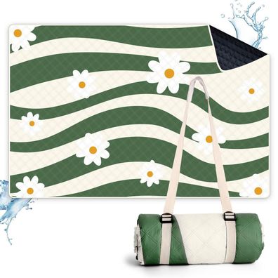 Larutan Stranddecke Versailles Daisy 200x300 cm - wasserdicht, waschbar