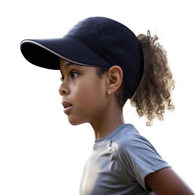 YAMEE Baseball Cap Mädchen, wasserdicht, schnelltrocknend, für Pferdeschwanz