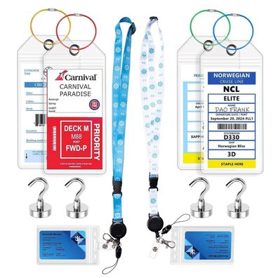 Honizer 2025 Cruise Essentials Kit: 4 wasserdichte Gepäckanhänger, 2