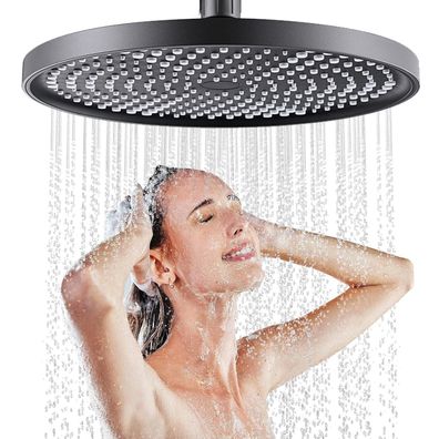 Jinyomfly Regendusche Kopfbrause 25CM, Fester Duschkopf, Hochdruck
