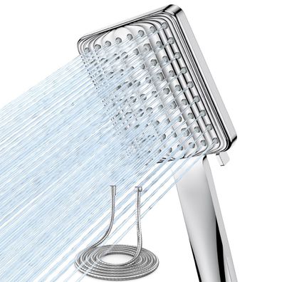 VOXON Duschkopf Regendusche mit 1,8m Schlauch, Handbrause Wassersparend, 6