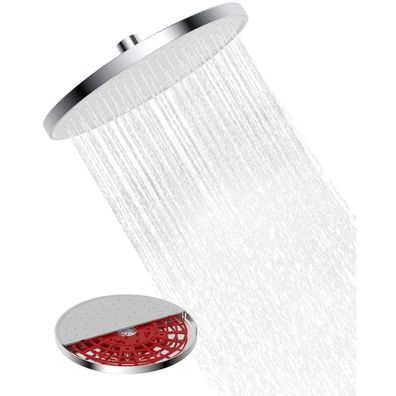 Hibbent Regendusche Duschkopf 10 Zoll, Runder Fester Duschkopf mit