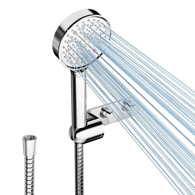 Cobbe Hochdruck Duschkopf mit 20-Schicht-Filter, 6 Strahlarten, Schlauch und