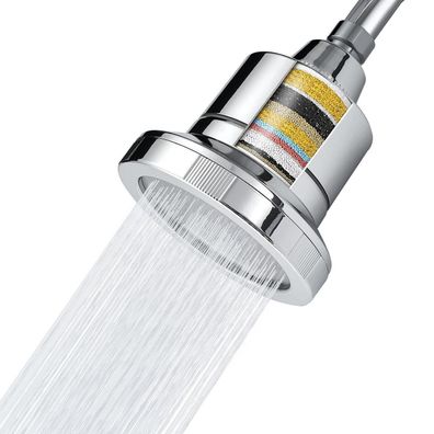 Voolan 20-stufiger Luxus Regen-Duschfilter für hartes Wasser, entfernt Chlor