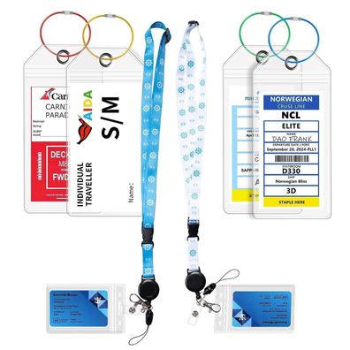 6er-Pack Kofferanhänger für Kreuzfahrten - Wasserfest & Transparent mit