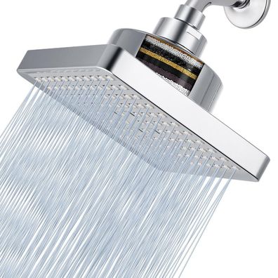 Voolan Hochdruck-Regenduschkopf mit 15-Stufen-Filter gegen Chlor und