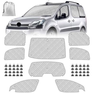 Zwparts Sonnenschutz Auto Frontscheibe für Citroen Berlingo/Peugeot Partner