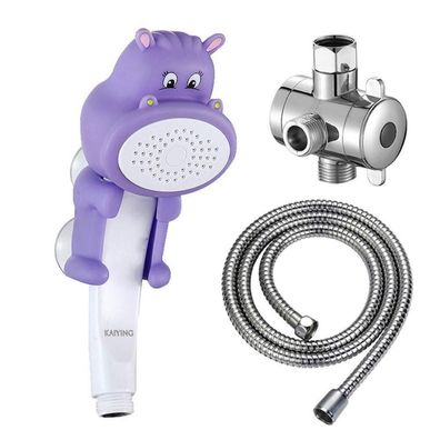 Kaiying Nilpferd Kinderdusche Handduschkopf für Kleinkinder, Baby Duschaufsatz