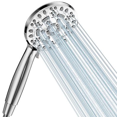 Cobbe Duschkopf mit 8 Strahlarten, Hochdruck Duschbrause, Wassersparend