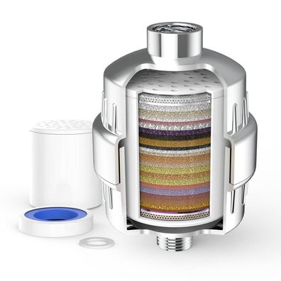 MEKO 36-Stufen Duschfilter für hartes Wasser, reduziert Chlor