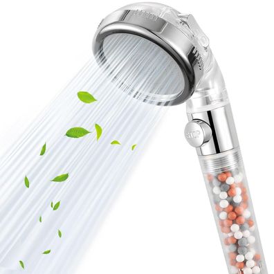 Voolan Gefilterter Handbrause mit ON/OFF-Schalter, Hochdruck-Duschkopffilter