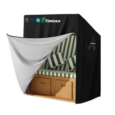 Timisea Strandkorb Schutzhülle Winterfest 600 Oxford Gewebe Abdeckhaube für