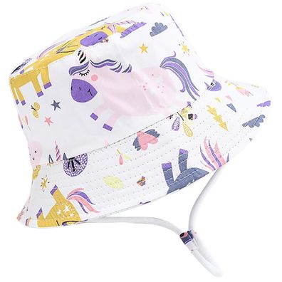 Malaxlx Baby Kinder Sonnenhut Fischerhut Sommerhut UV Schutz Strandhut Bucket