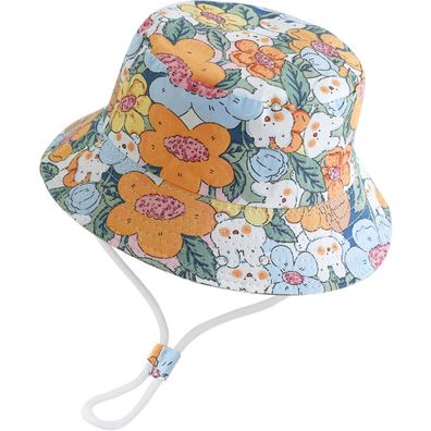 XYIYI Unisex Baby Kleinkind Sonnenhut für 1-8 Jahre Jungen Mädchen, Handgemalte