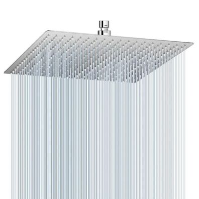 KINLIV 40CM Regendusche Gebürstetes Nickel, 304 Edelstahl Wasserfall Duschkopf