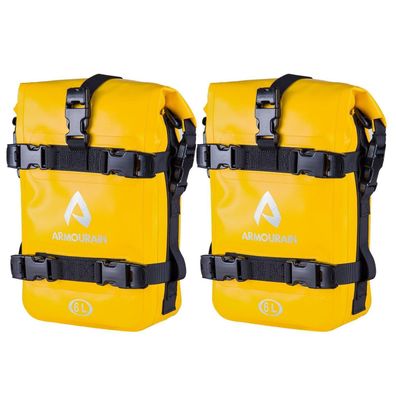 Armourain Motorrad Sturzbügeltaschen Set (2 Stück, 6L pro Tasche), Wasserdicht