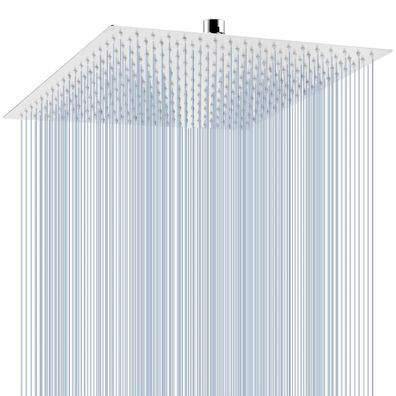 Voolan 40.5cm Großer Quadratischer Duschkopf aus Edelstahl 304, Hochdruck