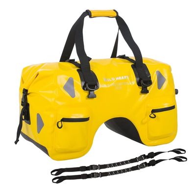 WILD HEART Wasserdichte Motorrad-Hecktasche 70L, Gelb - Robust und Wasserdicht