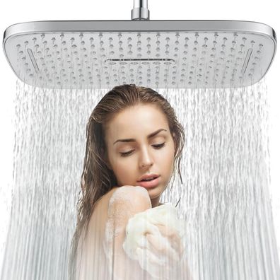 RONVIE 12 Zoll Duschkopf Regendusche, Fester Regenduschkopf Duschbrause mit