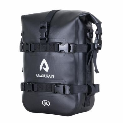 Armourain Motorrad Sturzbügel Tasche Wasserdicht 8L TPU Schwarz Seitentasche