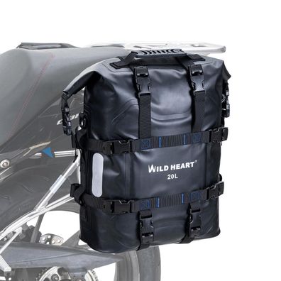 WILD HEART Motorrad Seitentasche 20L/25L Edelstahl wasserdicht, verschleißfest