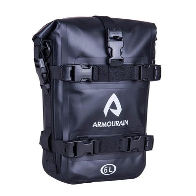 Armourain Motorrad Sturzbügel Seitentasche 6L Wasserdicht PVC Schwarz mit