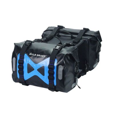 WILD HEART Wasserdichte Motorrad Satteltasche 50L - Schwarz
