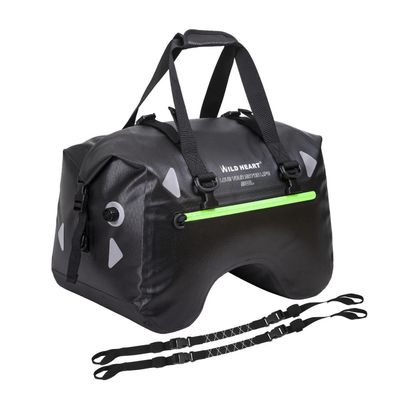 WILD HEART Motorrad-Hecktasche U-förmig, wasserdicht, 50L, TPU, Schwarz