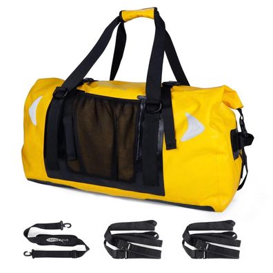 Afishtour 65L wasserdichte Motorrad-Reisetasche mit Rollverschluss - Drybag für