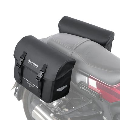 WILD HEART Motorrad Satteltaschen 20L Wasserdicht Retro Tail Bag für Sportster