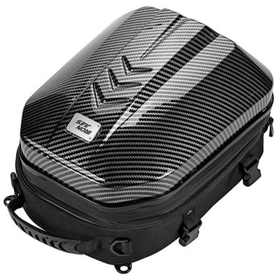 Grapelet Motorrad Hecktasche wasserdicht ABS Hartschale erweiterbar 24L-35L Grau
