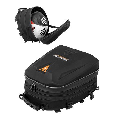 UBORSE Motorrad Hecktasche Wasserdicht, erweiterbar 20-28L, Hartschale
