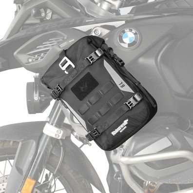 Enjohos Wasserdichte 6L Motorrad Sturzbügeltasche, erweiterbar, mit MOLLE
