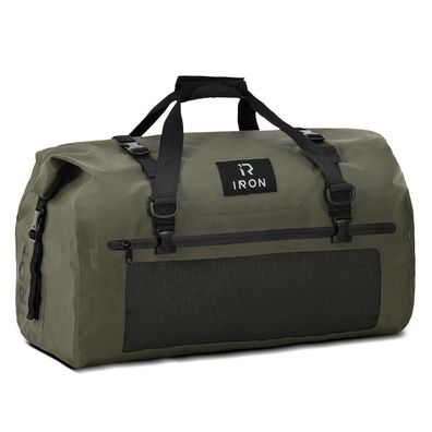 Borleni Motorrad Hecktasche 30L Olive - Wasserdicht, Rolltop, MOLLE-System