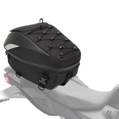JFG RACING Motorrad Hecktasche Rucksack Wasserdicht PU-Leder, erweiterbar