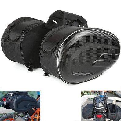 Mihunter Motorrad Seitentaschen 36L-58L Wasserdicht Großvolumige Gepäcktaschen