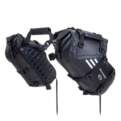 WILD HEART Wasserdichte Motorrad Satteltaschen (2x18L) Seitentaschen für die