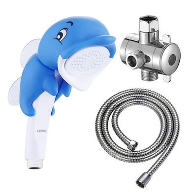 Kaiying Delphin Kinderdusche Handduschkopf Set für Kleinkinder und Babys mit