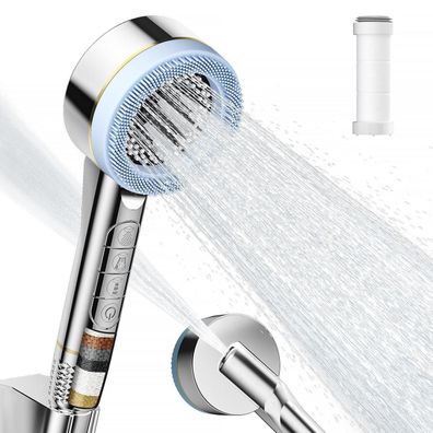 Fytsdik Duschkopf Wassersparend mit Filter, Hochdruck Handbrause mit 4