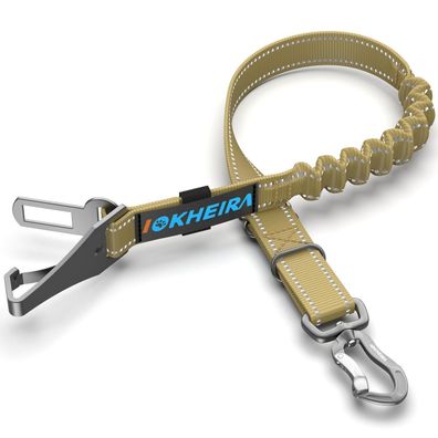 Iokheira Hunde Sicherheitsgurt für Auto, verstellbar, mit Universalstecker