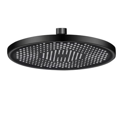 YUANNY Regenduschkopf 10 Zoll (26 cm) ABS Schwarz, Wasserspar, Anti-Kalk-Düsen
