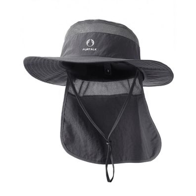 Furtalk Sonnenhut Damen Herren Nackenschutz UPF 80 atmungsaktiv Outdoor Angler