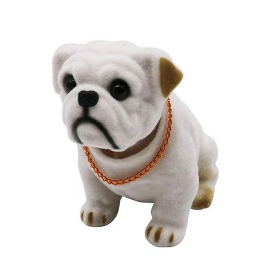 MonLiya Wackelhund Bulldogge Deko Figur für Auto und Wohnen, handgemacht