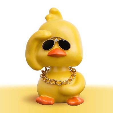 KIAYOO Wackelfigur Gelbe Ente für Auto Armaturenbrett Deko, Niedliche