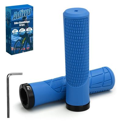 Adiwo Fahrradgriffe Ergonomisch Lenkergriffe Blau, Rutschfest, Universell für